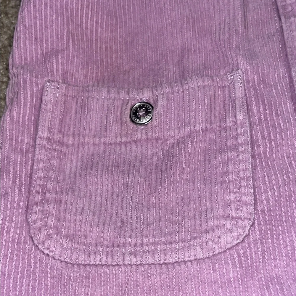 Purple Corduroy Jumper Dress